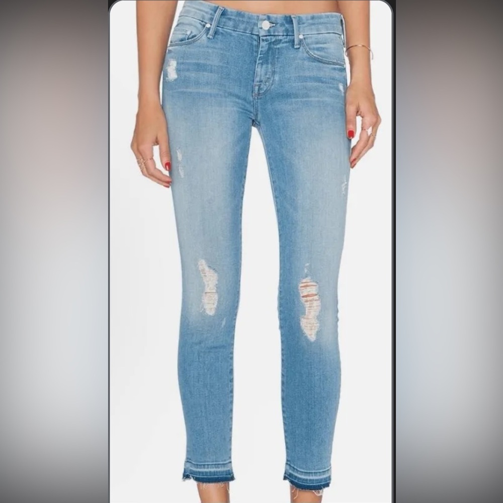Mother undone hem looker crop in cliffhanger